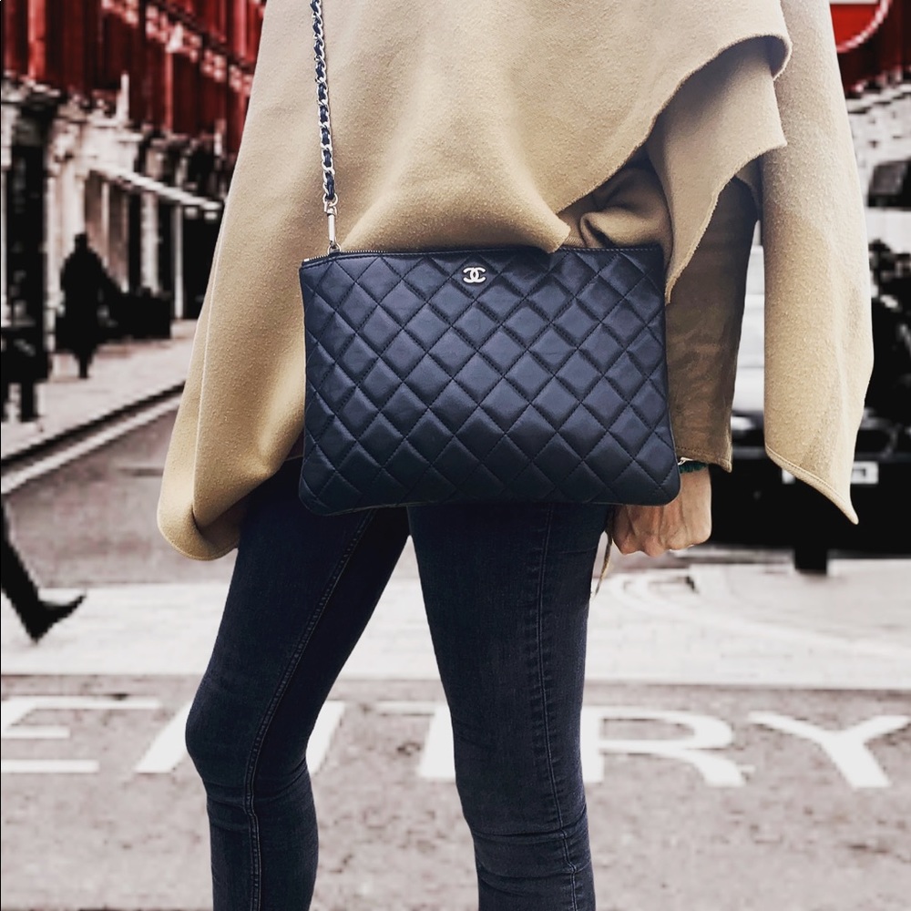 Authentic Chanel O Clutch-Cross-body